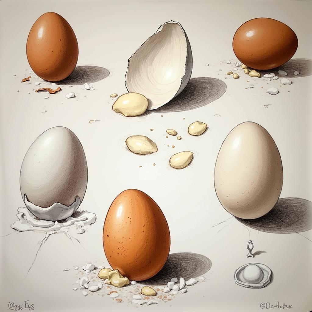 Presentation about drawing eggs