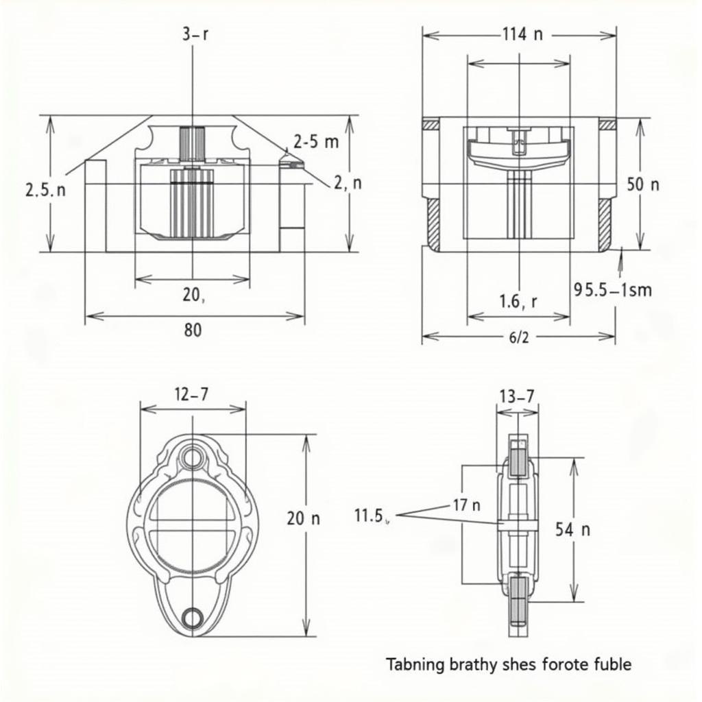 Bản vẽ 2D dung sai lắp ghép ổ bi tổng quan