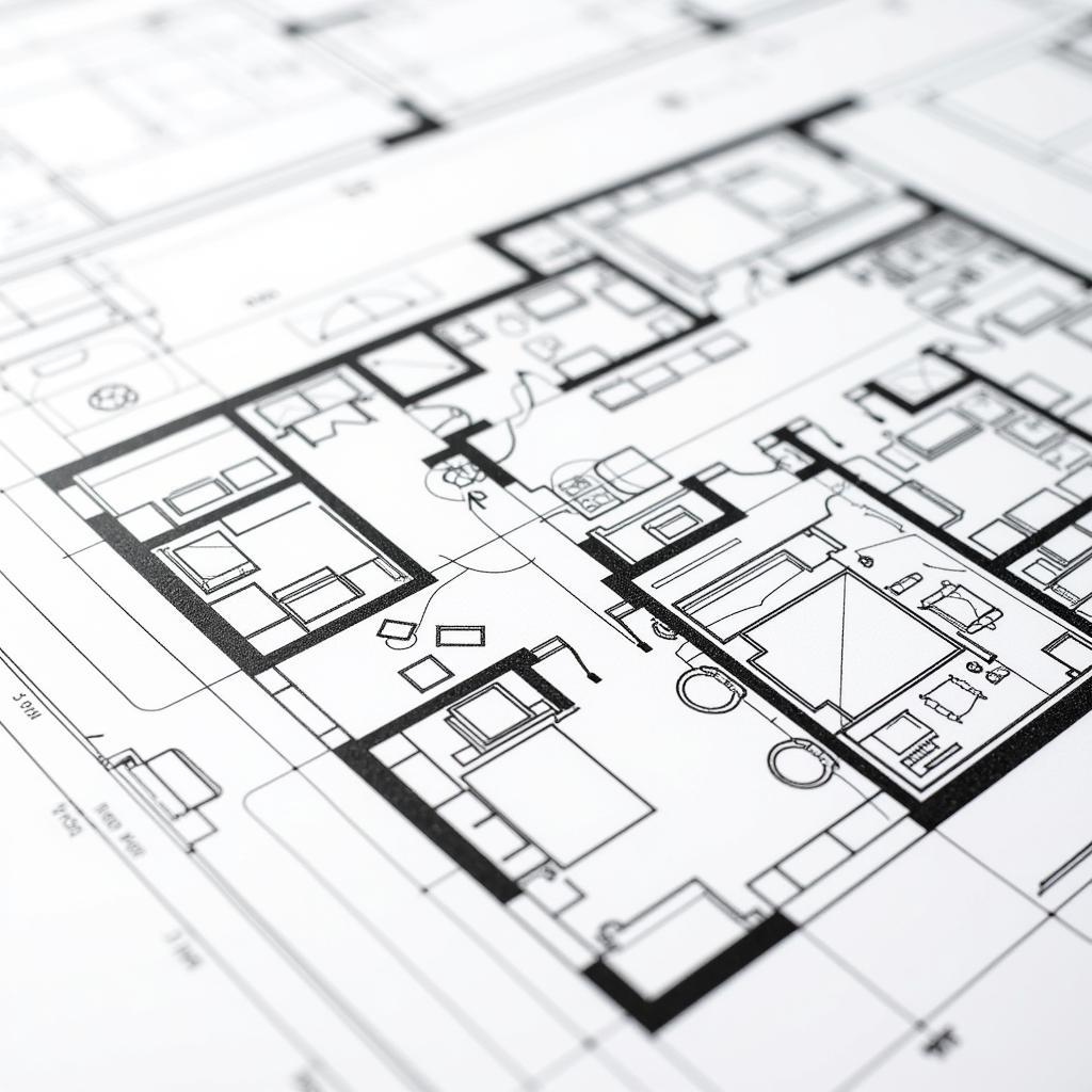 Bản vẽ AutoCAD khách sạn mặt bằng tầng tỷ lệ 1/50