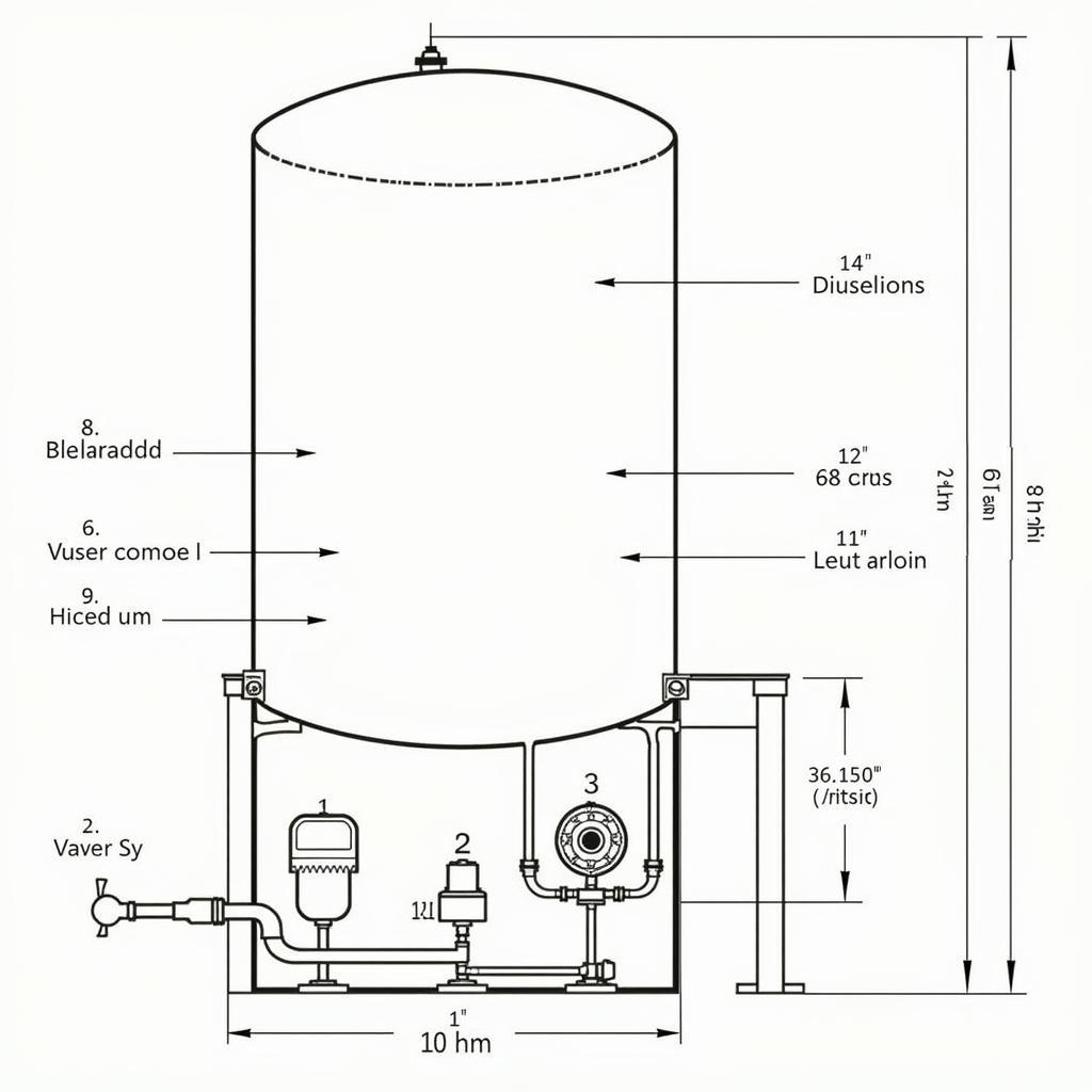 Bản vẽ bể nước máy bơm chi tiết