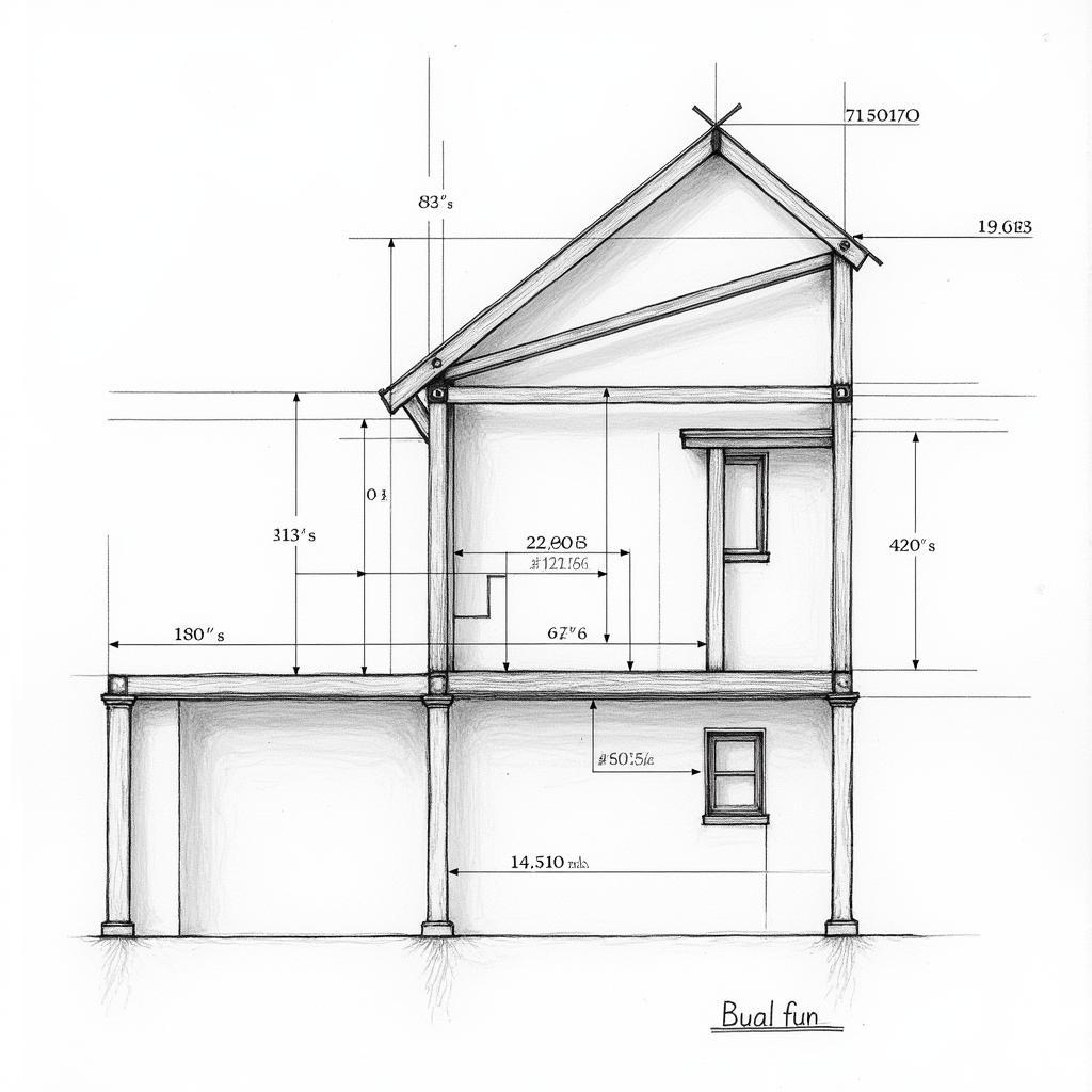 Bản vẽ bê tông cốt thép 1 nhà phố