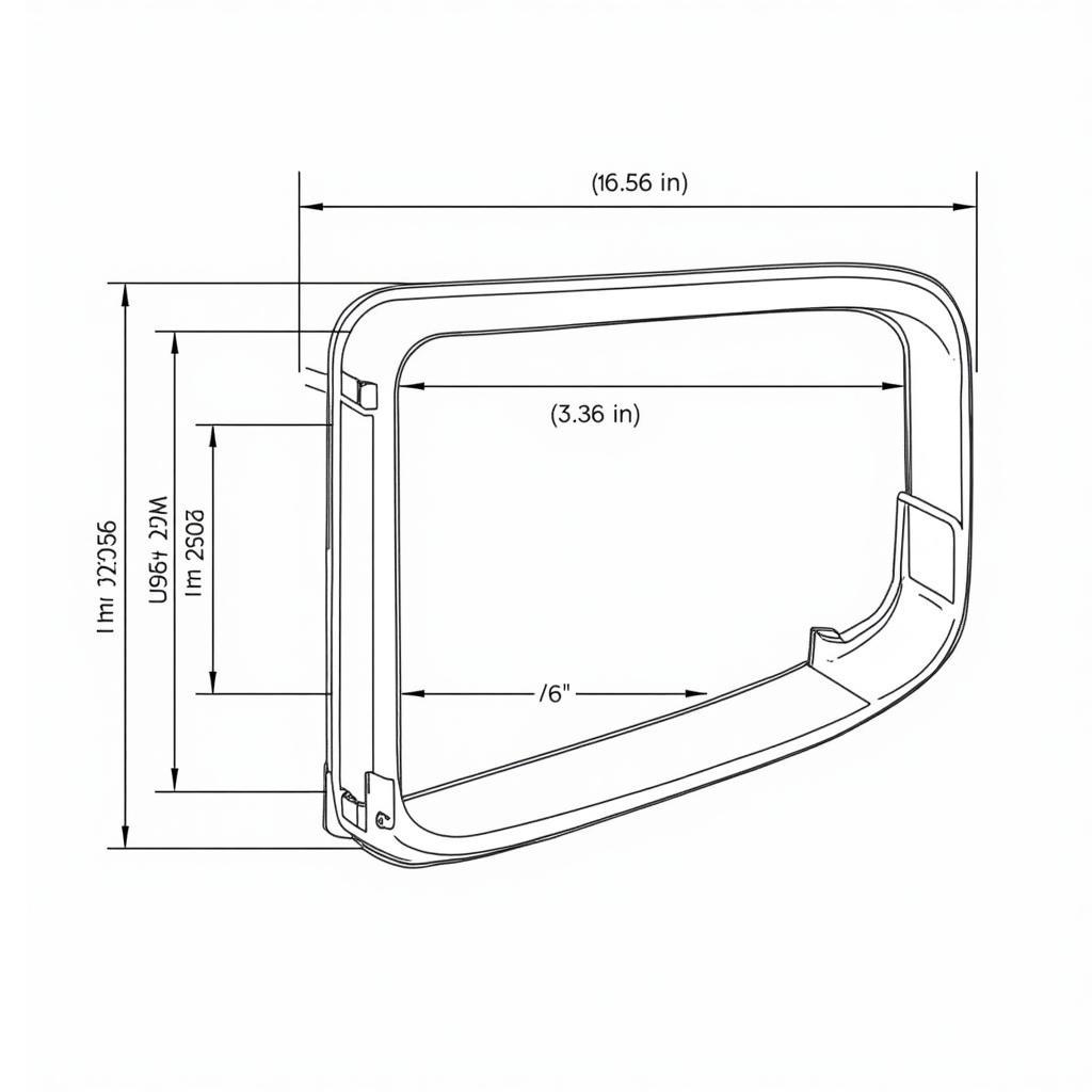 Bản vẽ CAD 2D đèn pha - Phần vỏ