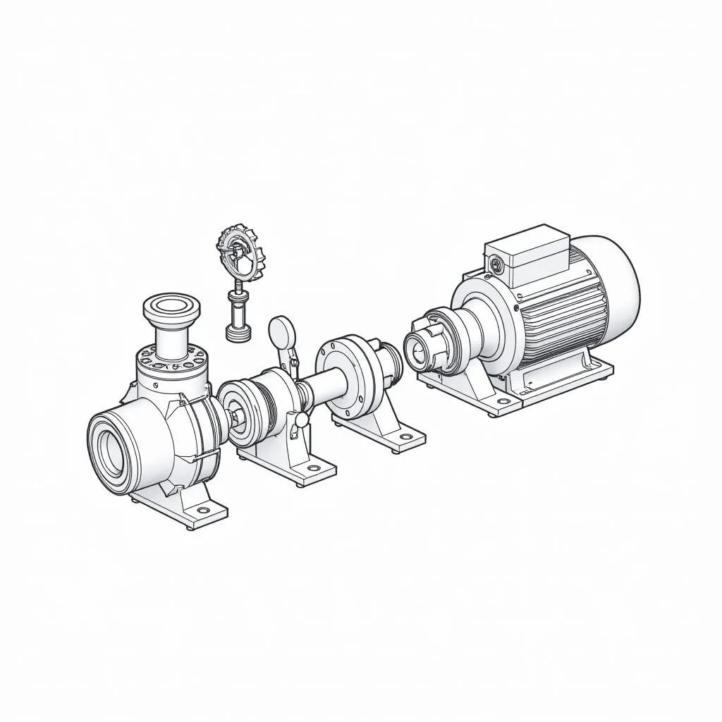 Bản vẽ CAD 3D bơm Tsurumi