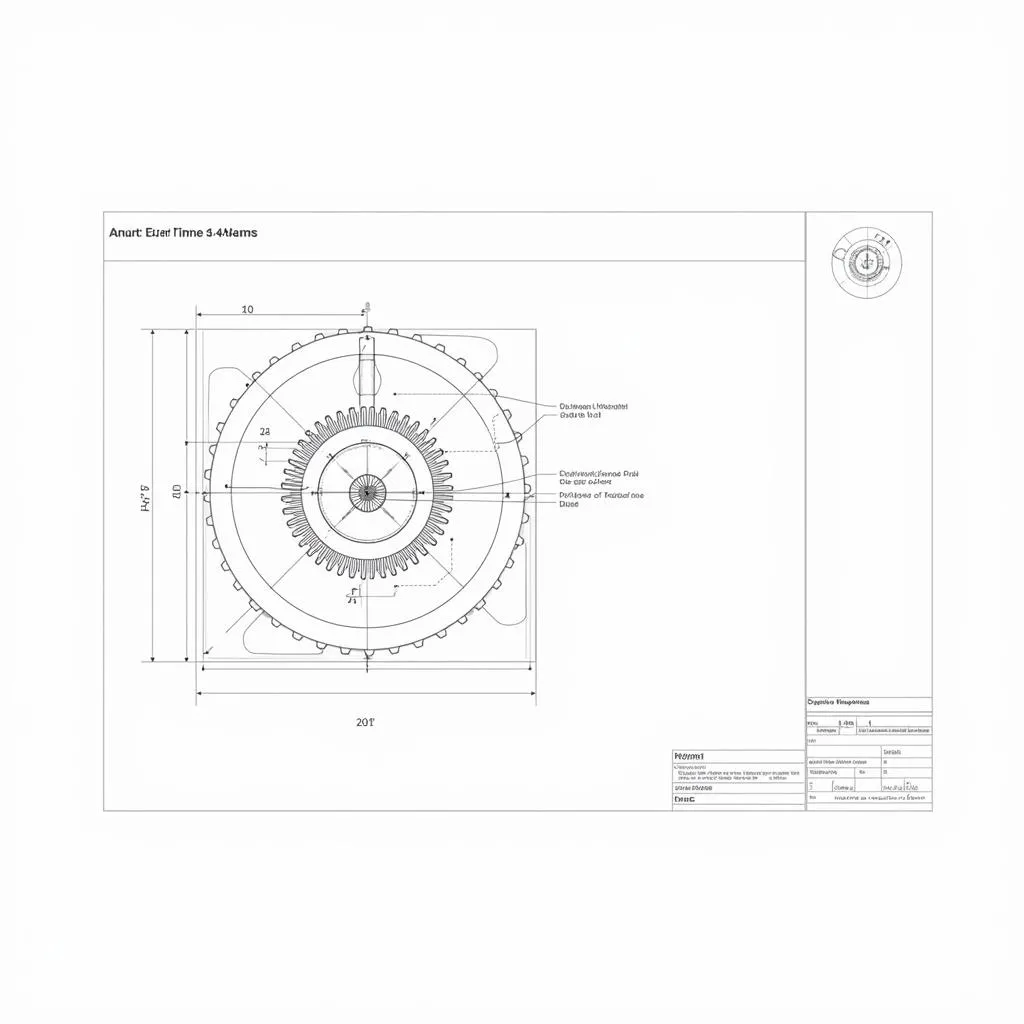 Bản vẽ CAD bánh răng trụ