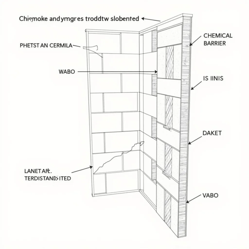 Bản vẽ CAD biện pháp chống mối tường