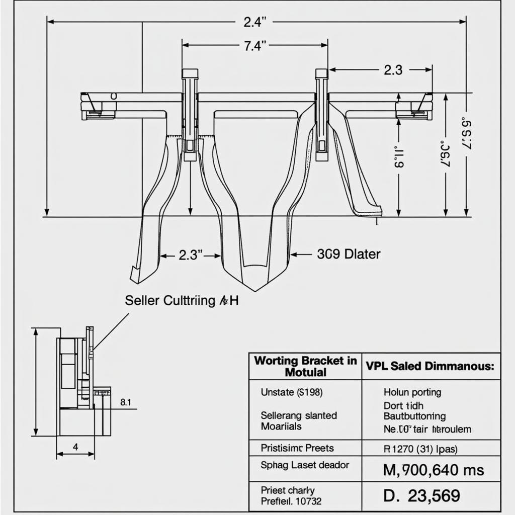 Bản vẽ CAD chân nhện VVP mẫu