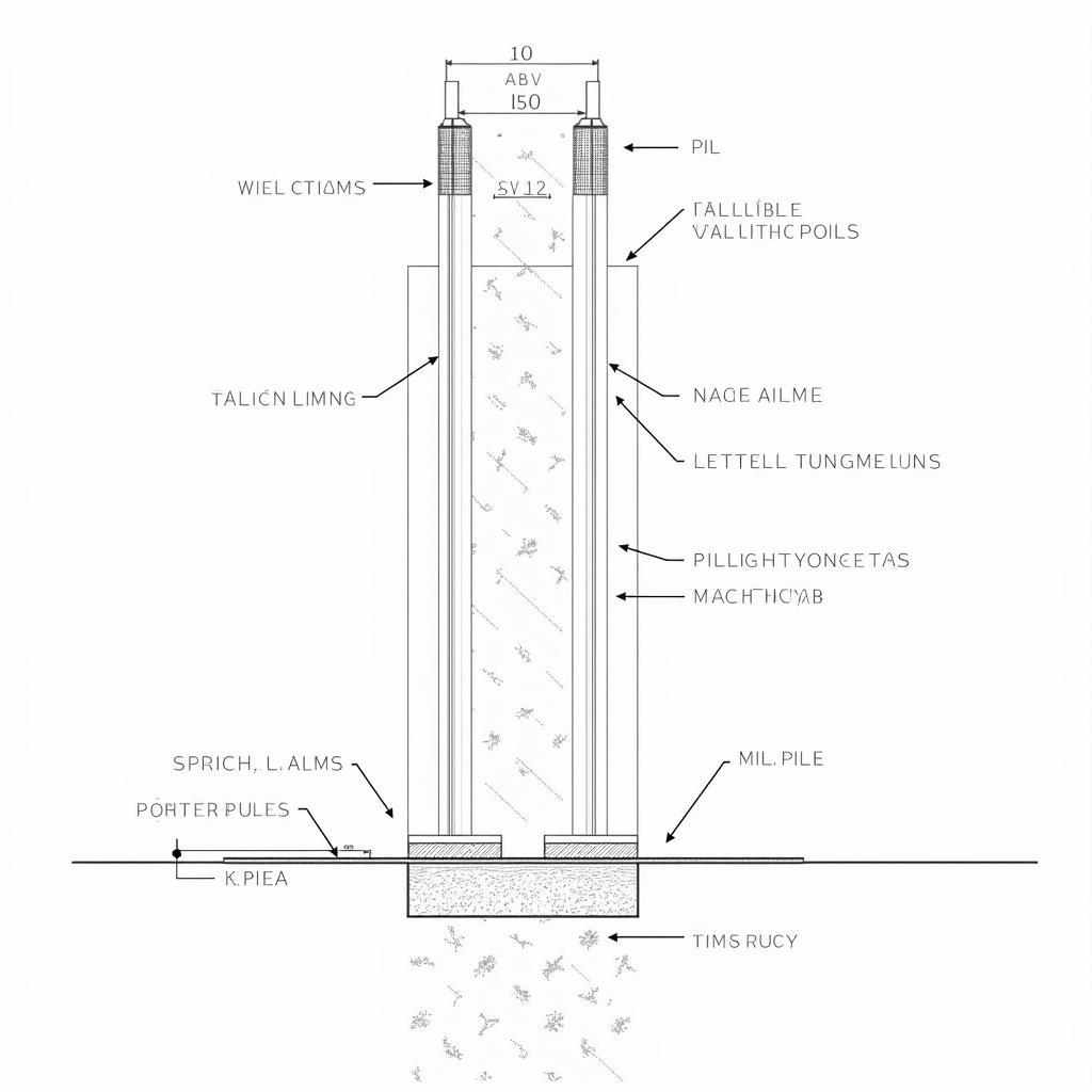 Bản vẽ CAD chi tiết móng cọc ép