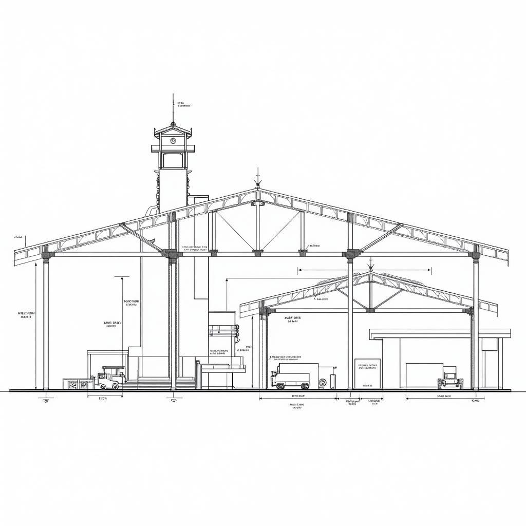 Bản vẽ CAD chi tiết thép nhà xưởng