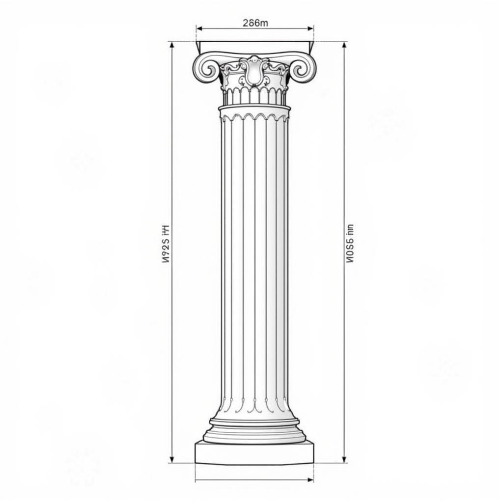 Bản vẽ CAD cột tự đứng bát giác