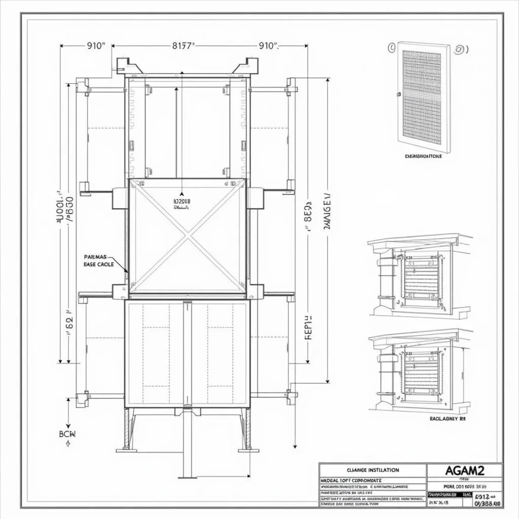 Bản vẽ CAD cửa kính thủy lực thi công