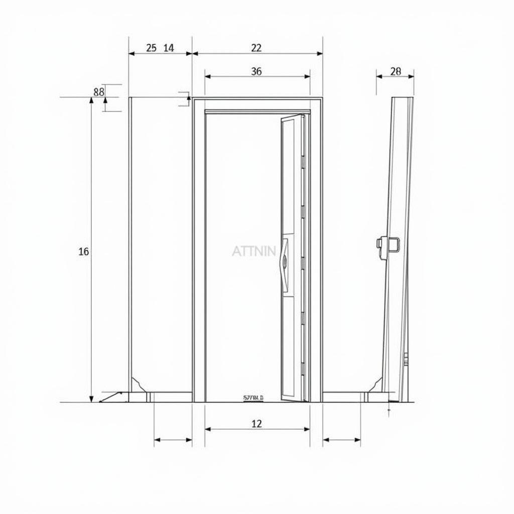 Bản vẽ CAD cửa nhôm Việt Pháp minh họa