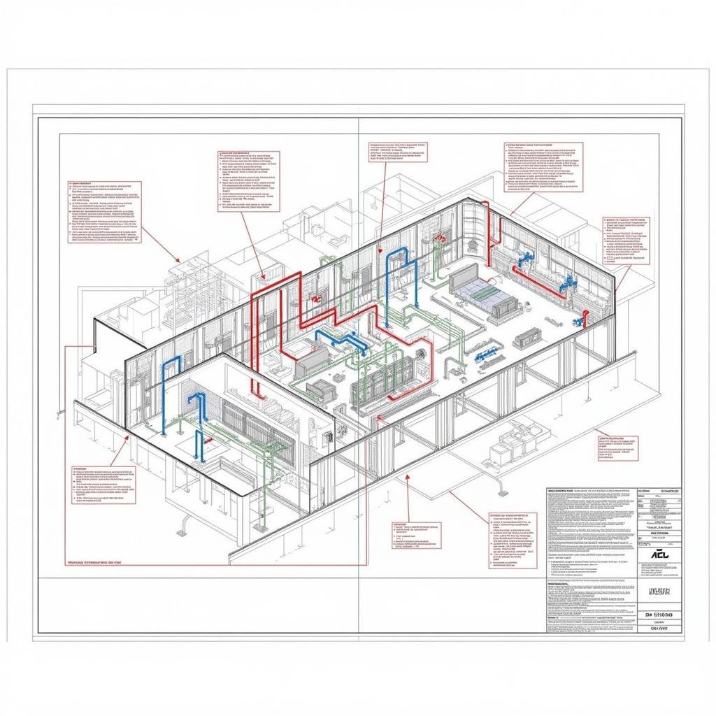 Bản vẽ CAD mạch điện nhà xưởng