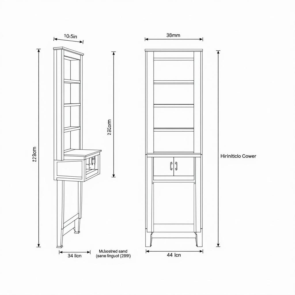 Mẫu Bản Vẽ CAD Bàn Thờ Treo Hiện Đại