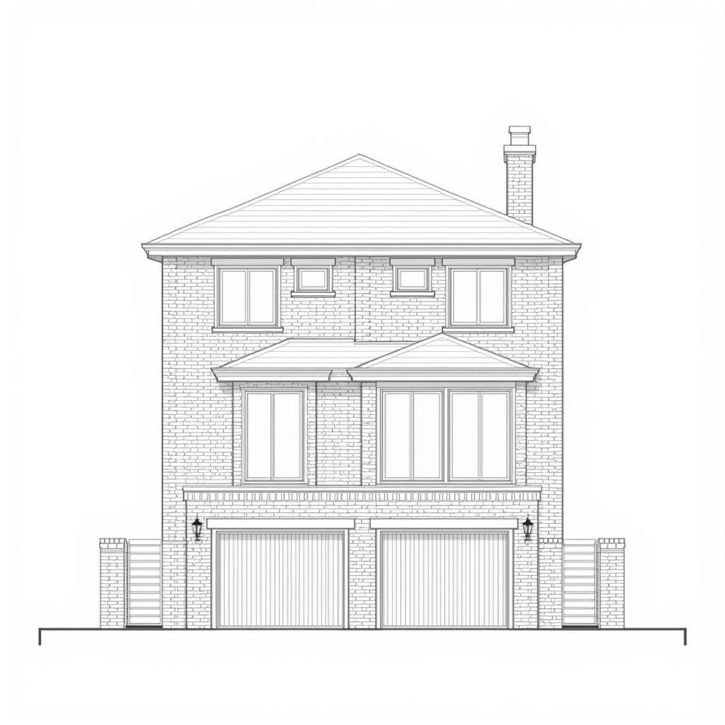 Bản vẽ CAD nhà phố 30m2 4 tầng mặt tiền