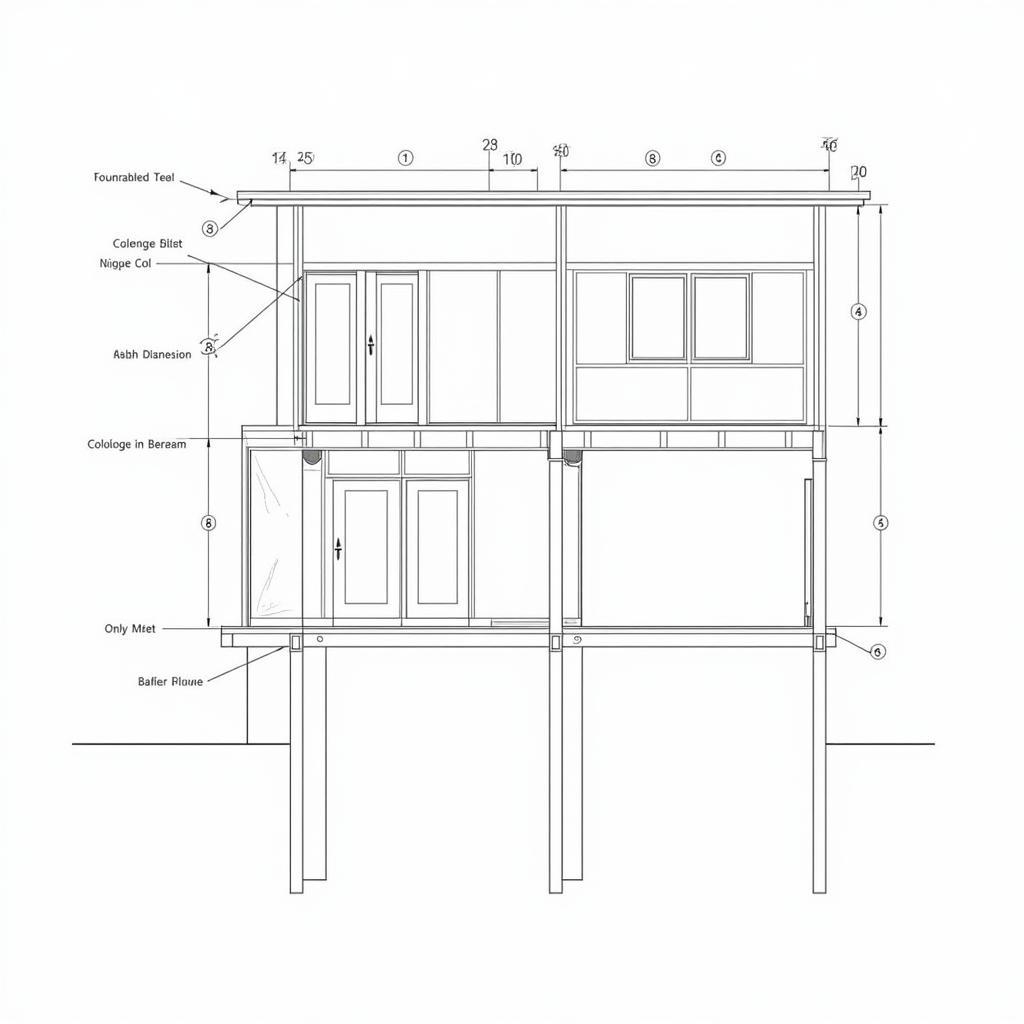 Bản vẽ CAD nhà phố 4x8m