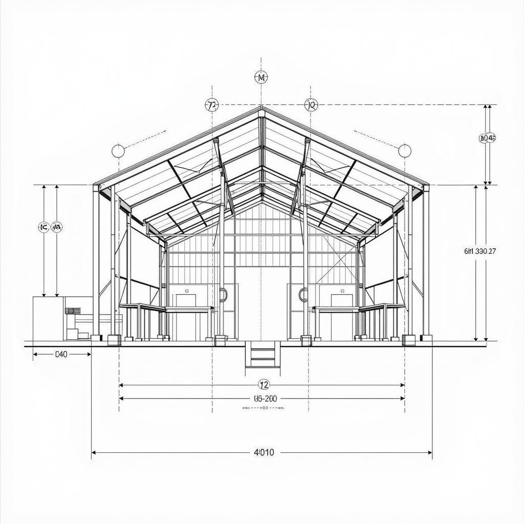 Bản vẽ CAD nhà xưởng công nghiệp