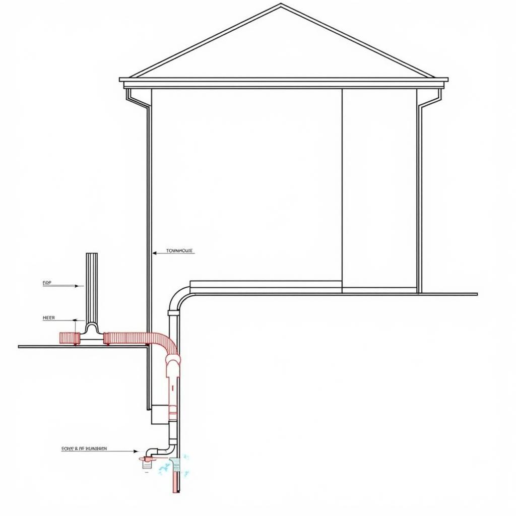 Bản vẽ CAD rãnh thoát nước nhà phố