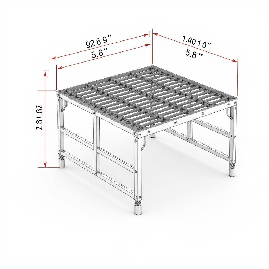 Bản vẽ CAD sàn grating 360 độ