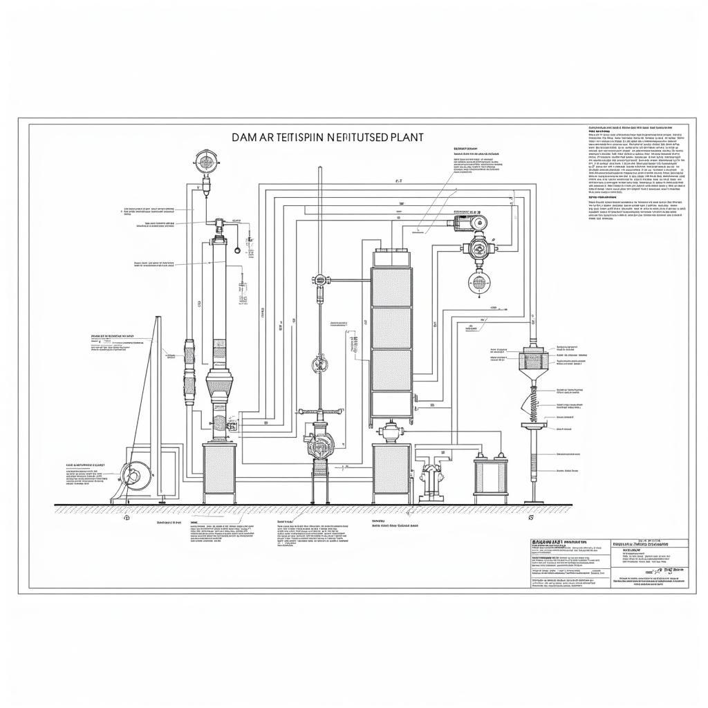 Bản vẽ CAD trạm xử lý nước thải công nghiệp