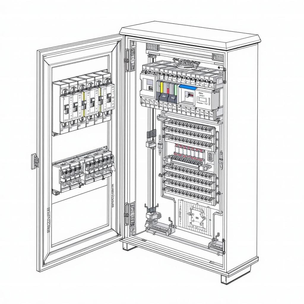 Bản vẽ CAD tủ điện