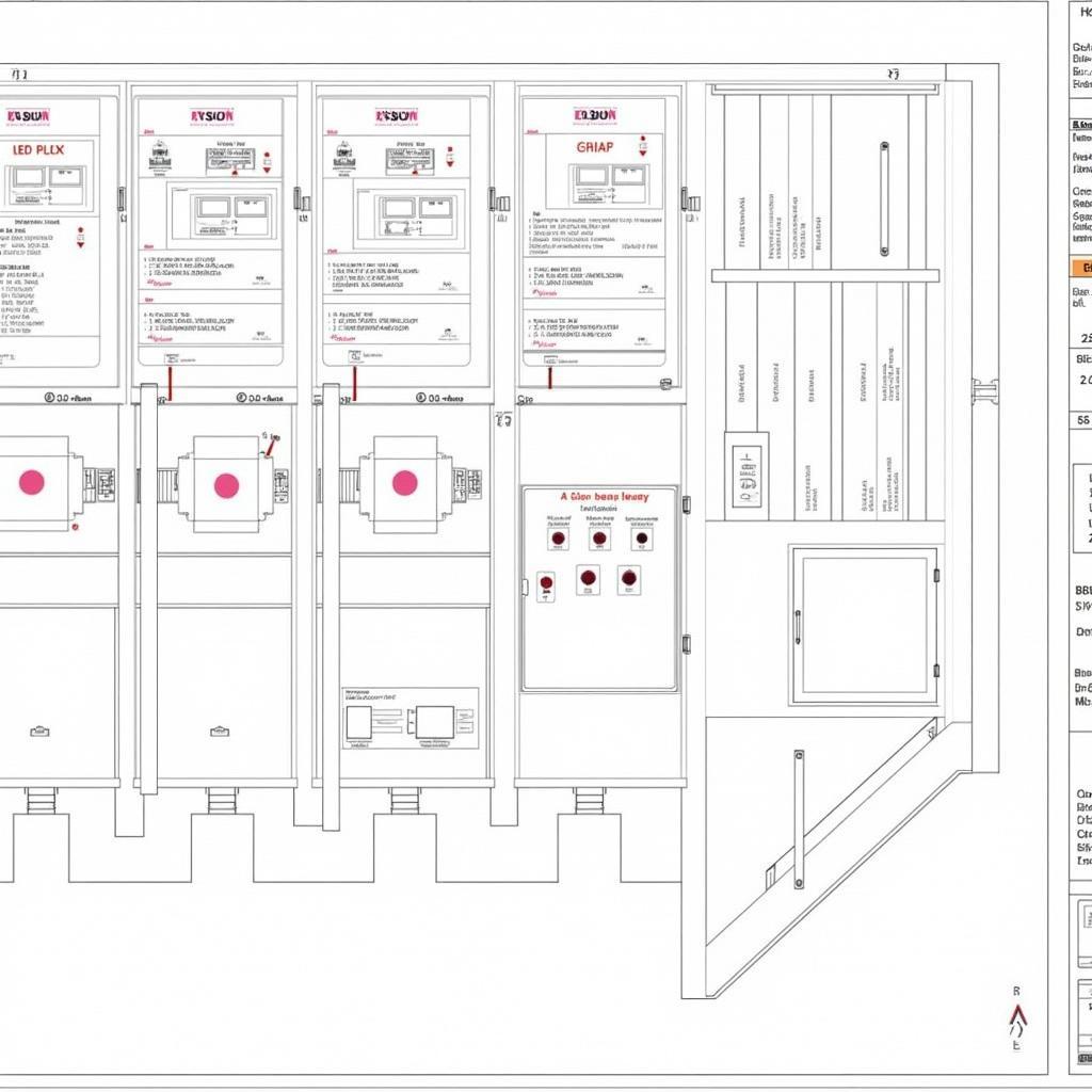 Bản vẽ CAD tủ điện công nghiệp