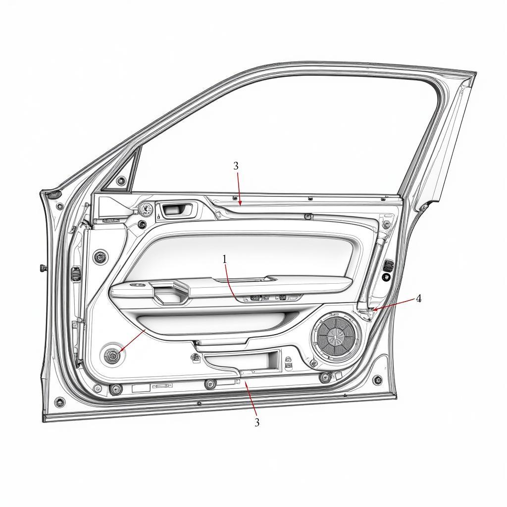 Bản vẽ chi tiết cửa xe Innova