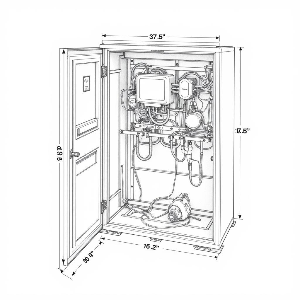 Electrical cabinet detail drawing