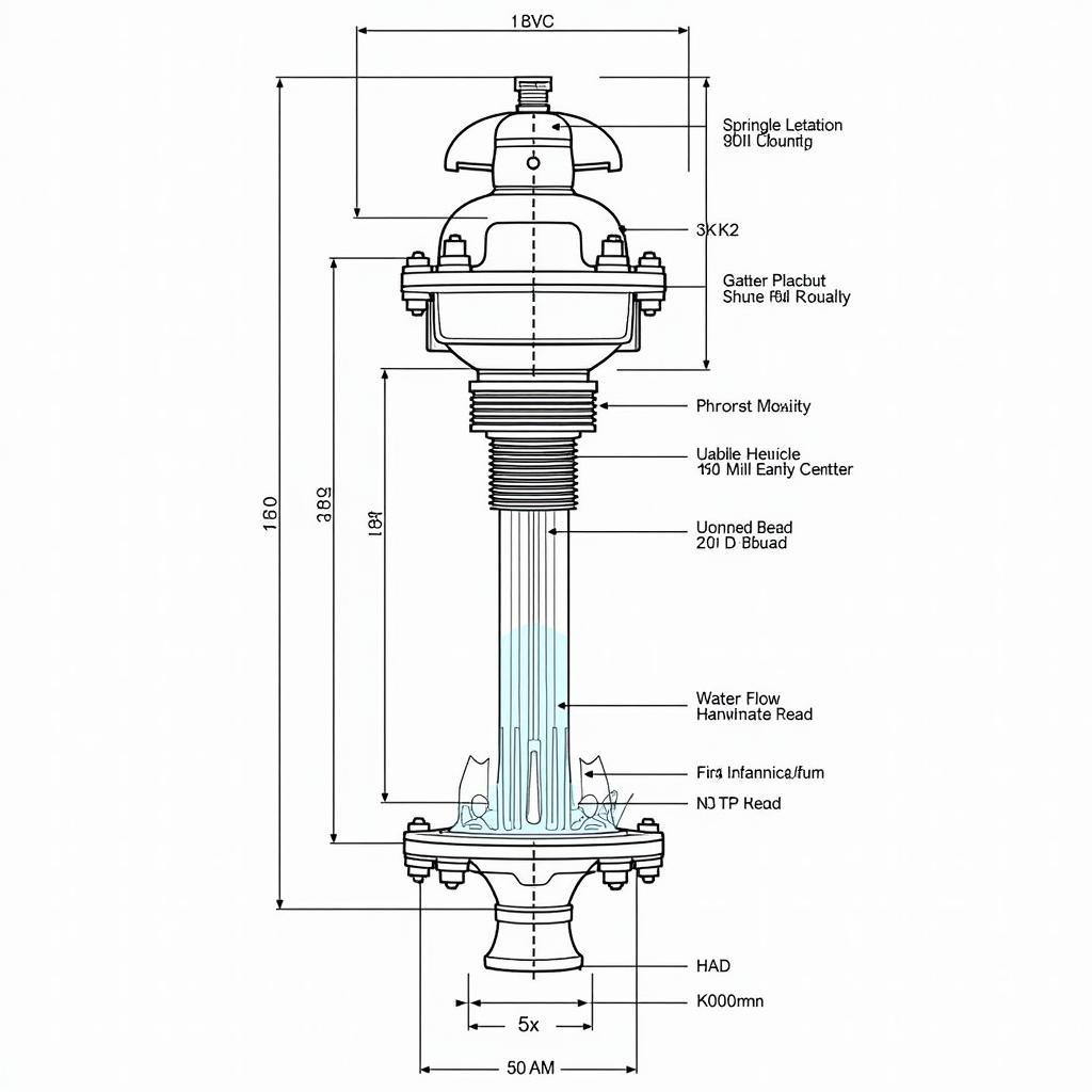 Bản vẽ chi tiết đầu phun chữa cháy KDL