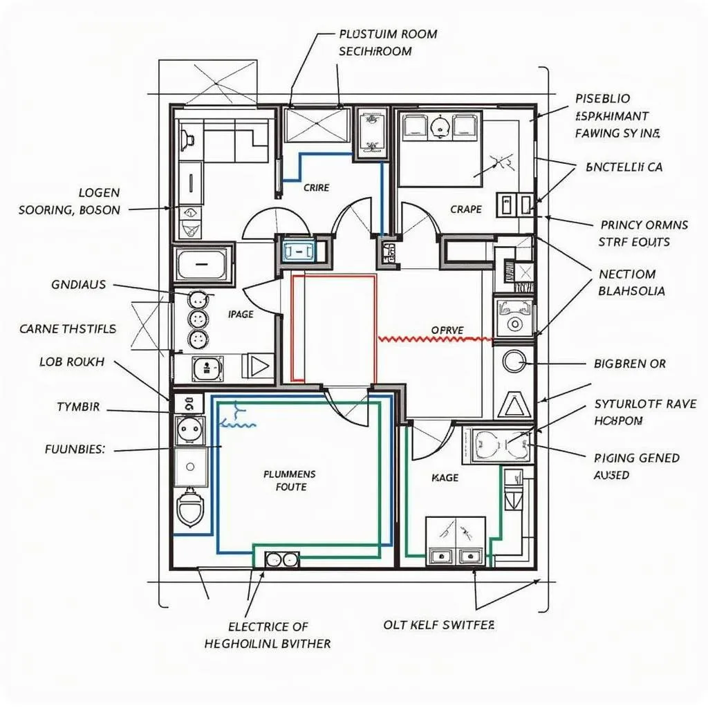 Bản vẽ điện nước nhà cấp 4