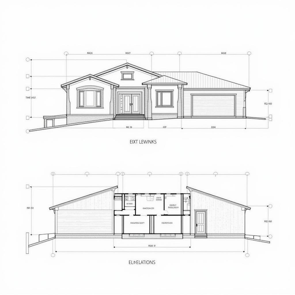 Bản vẽ kiến trúc nhà cấp 4