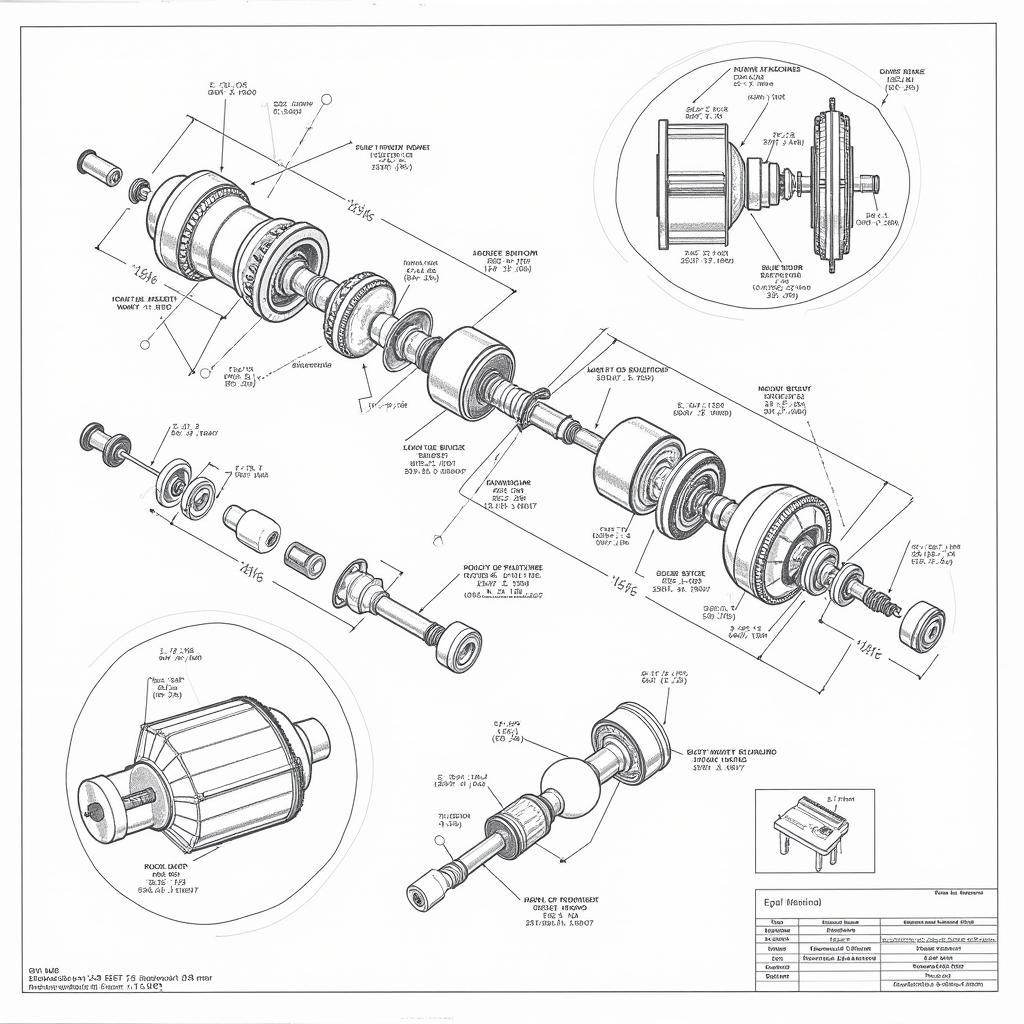 Bản vẽ lắp cơ khí mẫu