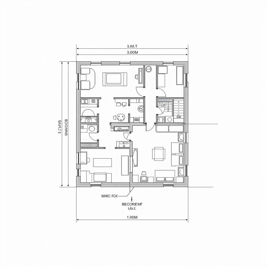 Bản vẽ mặt bằng tòa nhà văn phòng AutoCAD