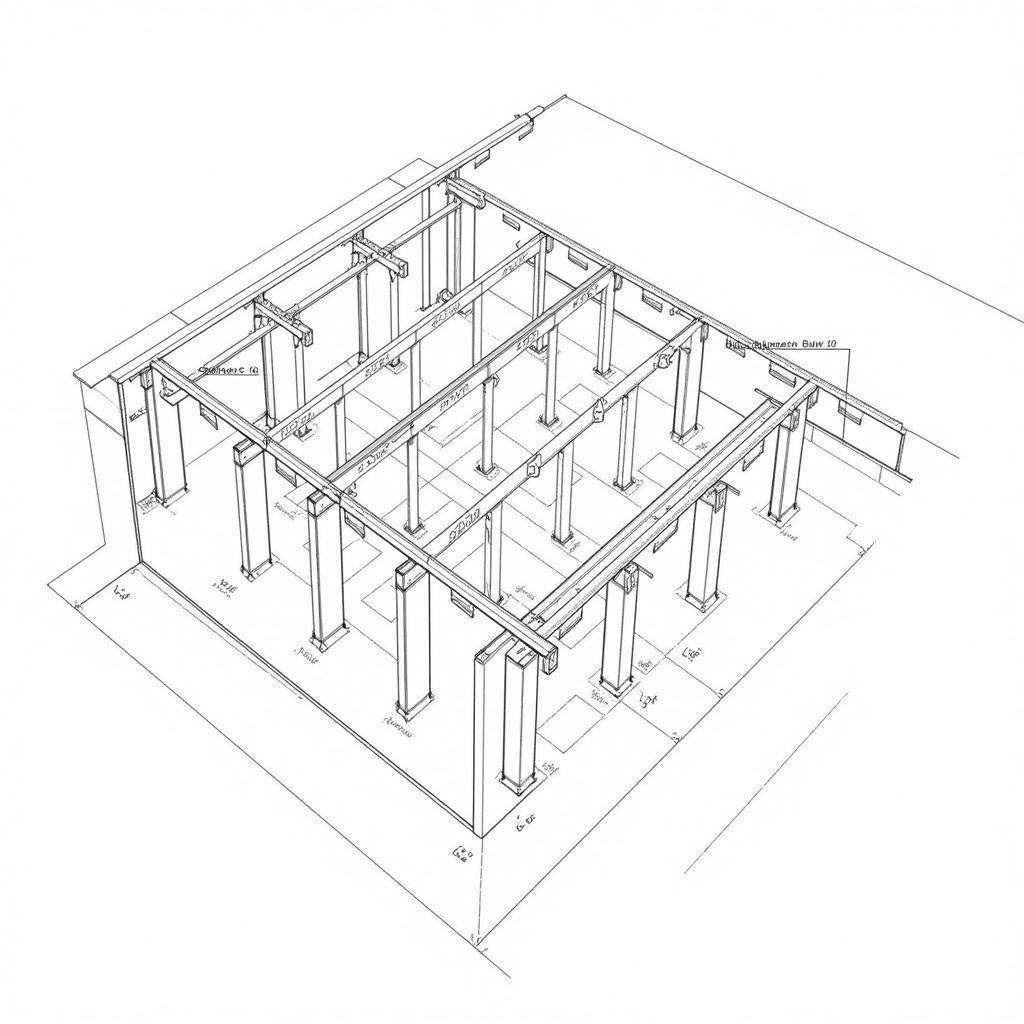 Architectural Structure Planning Drawing