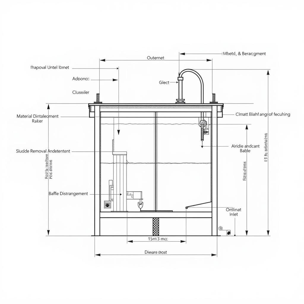 Bản vẽ CAD bể lắng 1