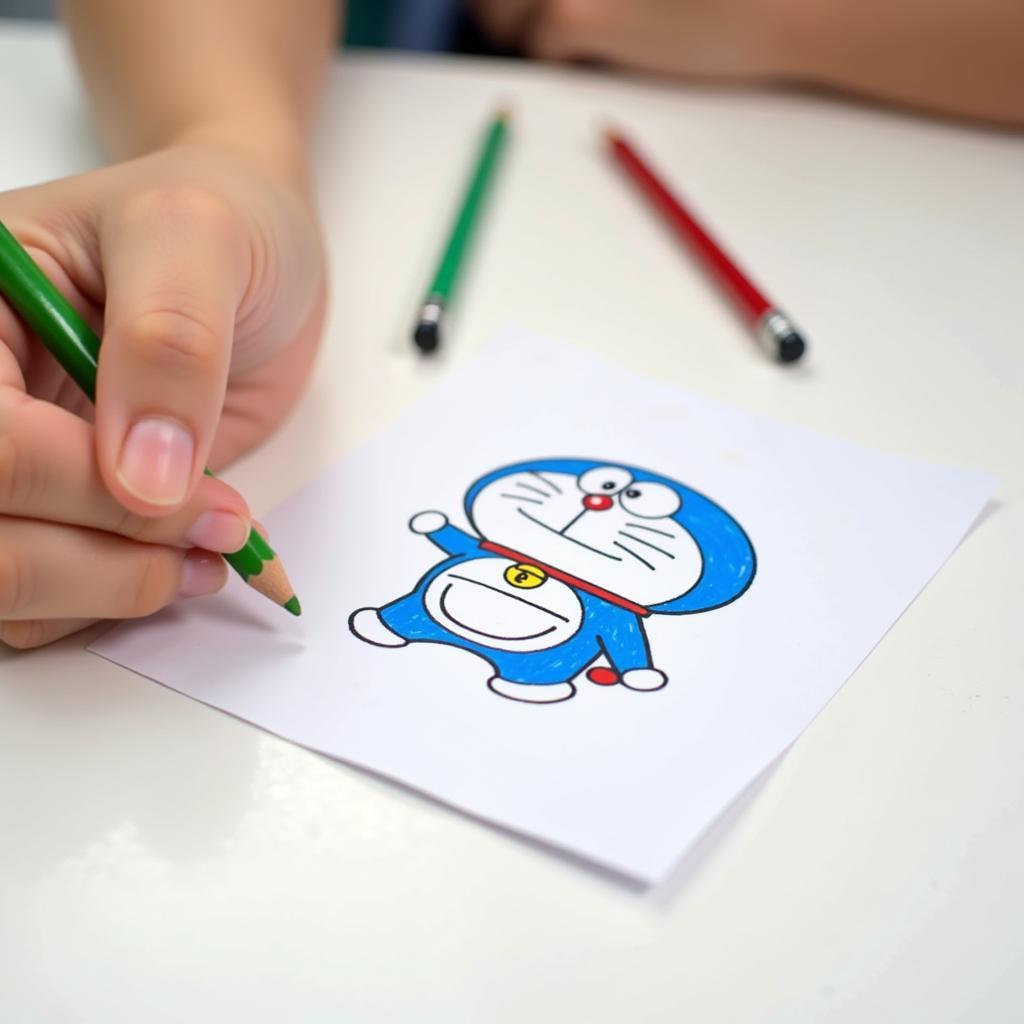 Bé tập vẽ Doraemon - Dụng cụ