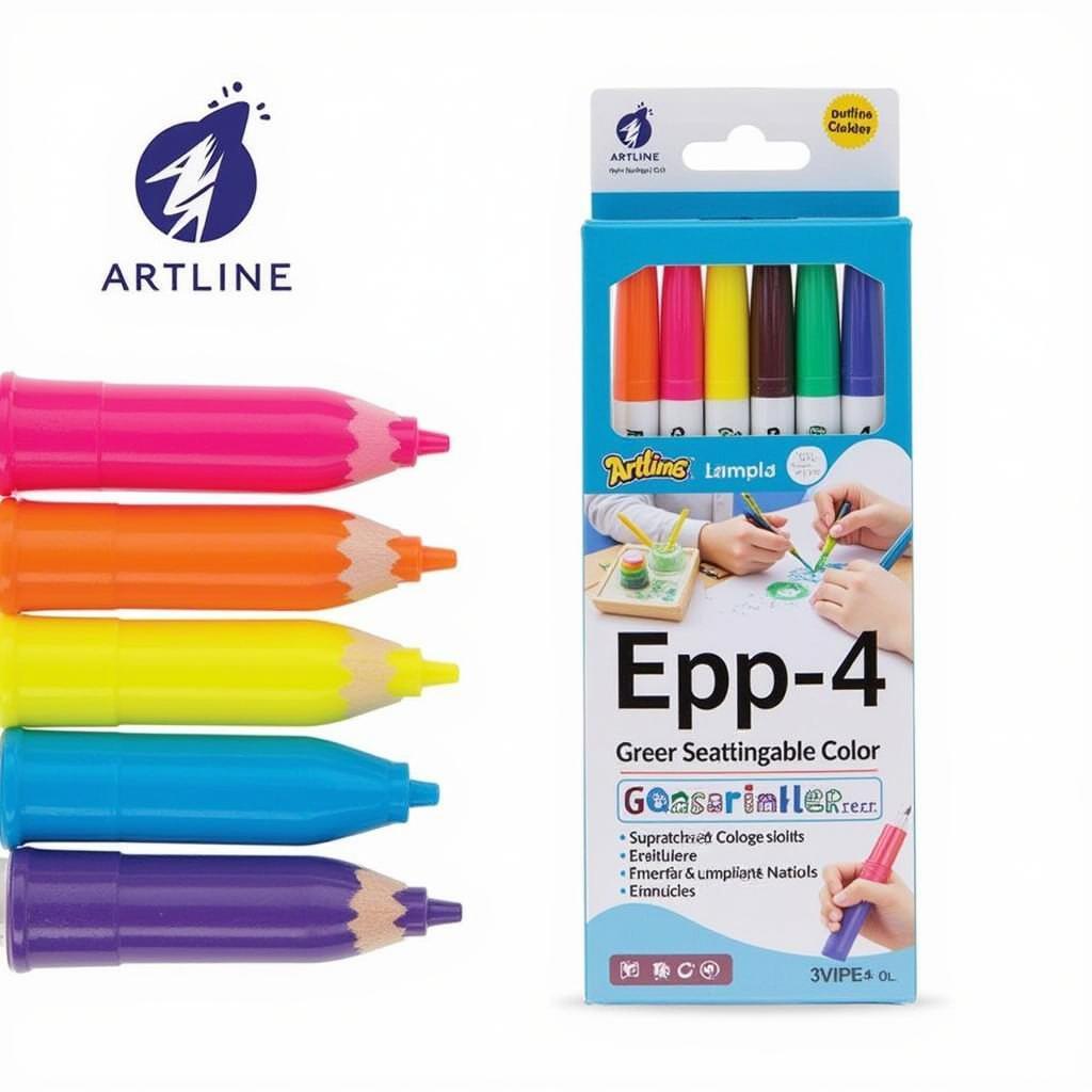 Bộ Bút Vẽ Kính Artline Epp-4