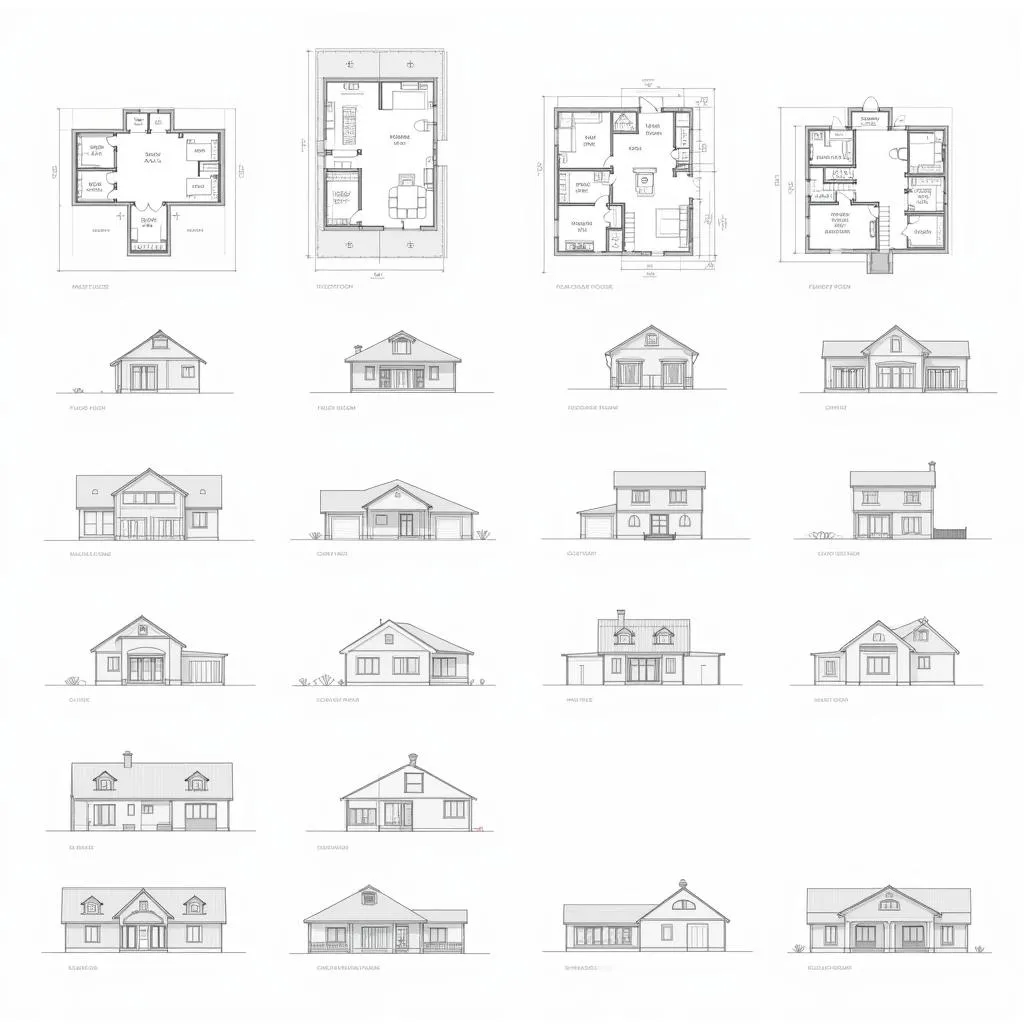 Các loại bản vẽ nhà