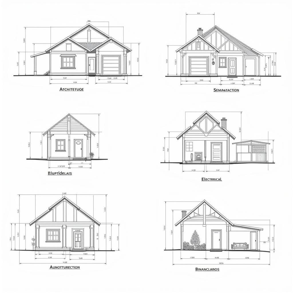 Các loại bản vẽ xây dựng nhà cấp 4