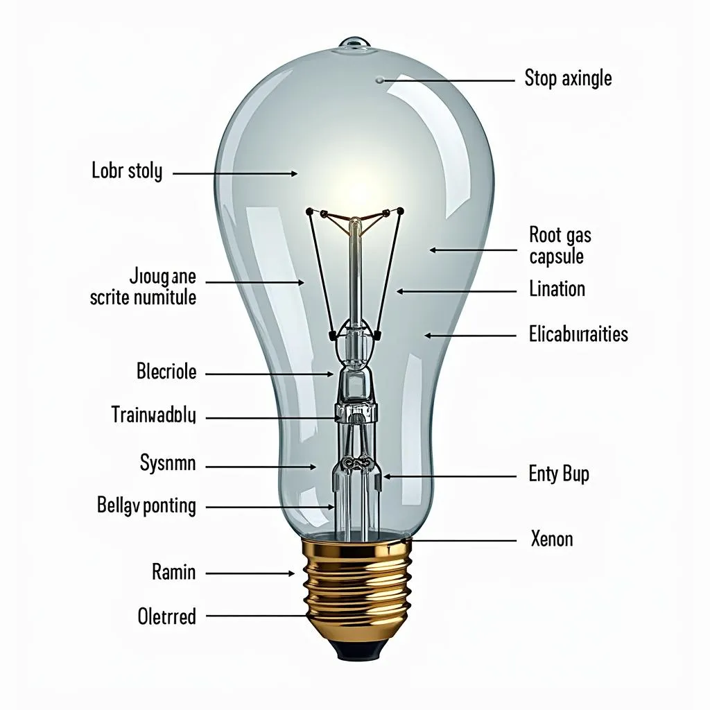 Cấu tạo bóng đèn xenon