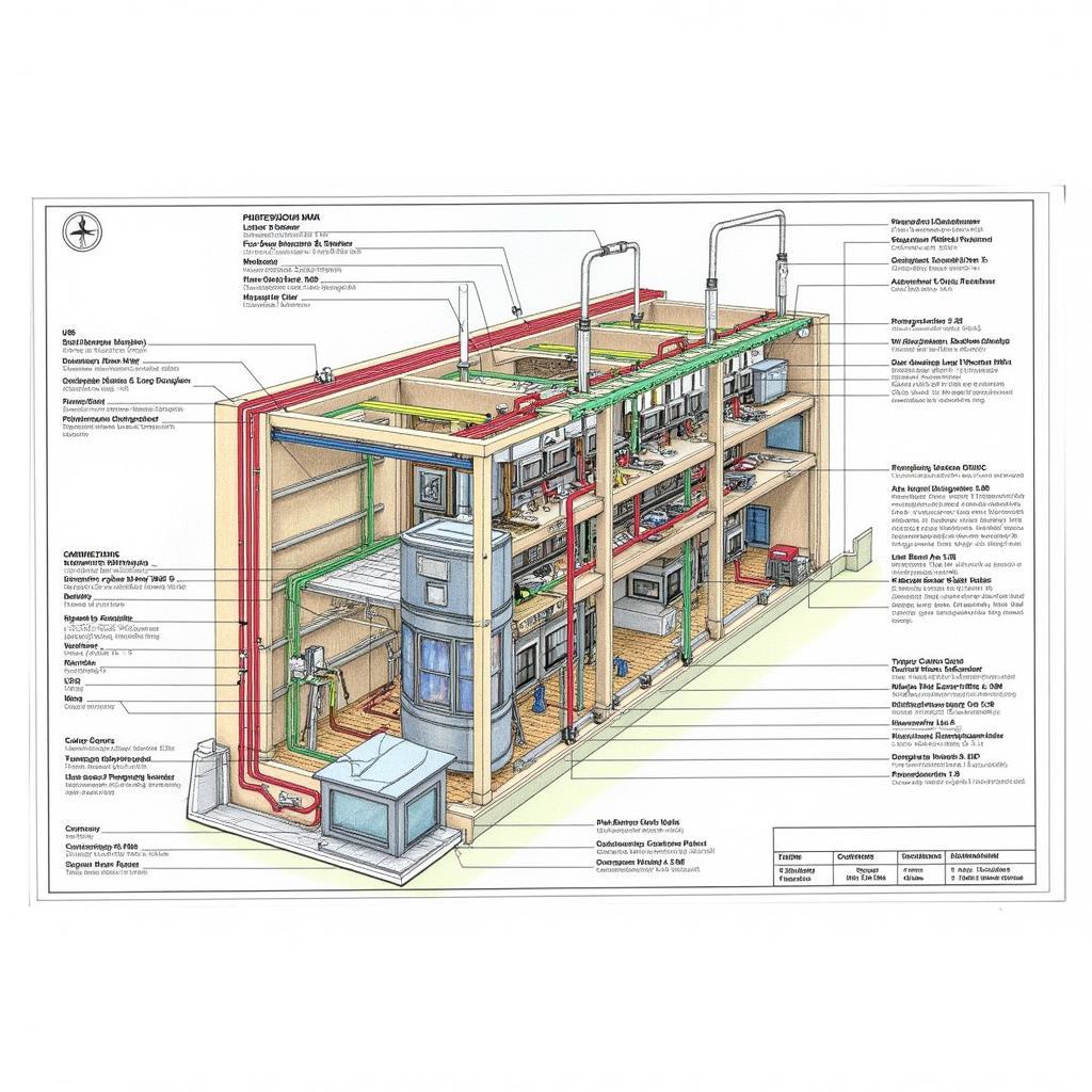 Bản vẽ combine hệ thống điện