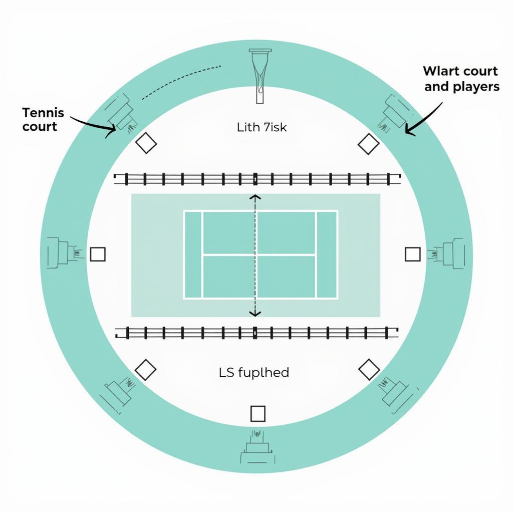 Đèn chiếu sáng sân tennis