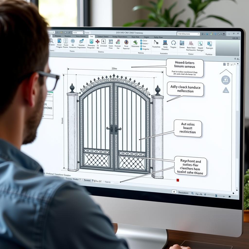 Đọc hiểu bản vẽ CAD cổng sắt hộp