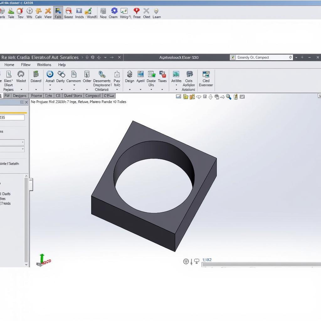 Giao diện phần mềm CATIA