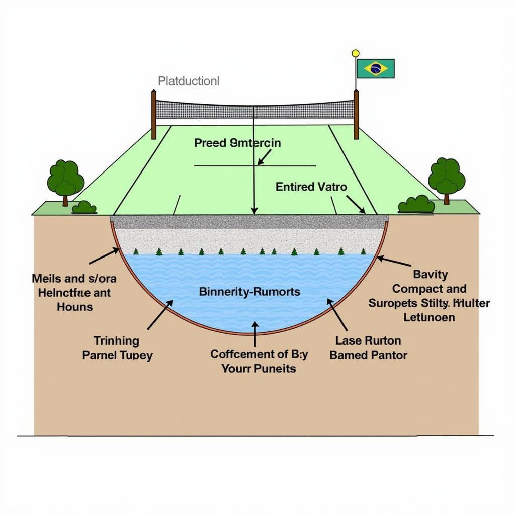 Hệ thống thoát nước sân tennis