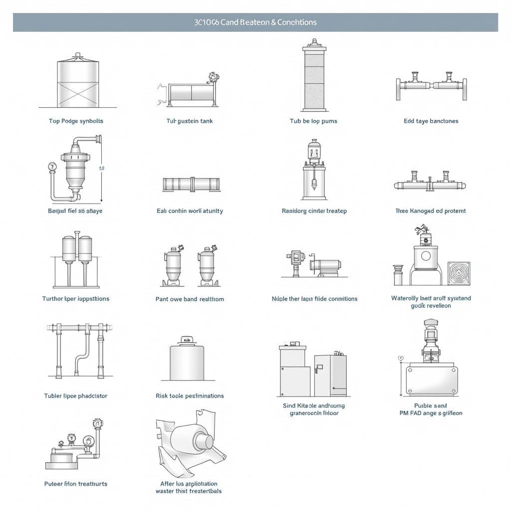 Ký hiệu và quy ước trong bản vẽ AutoCAD xử lý nước thải