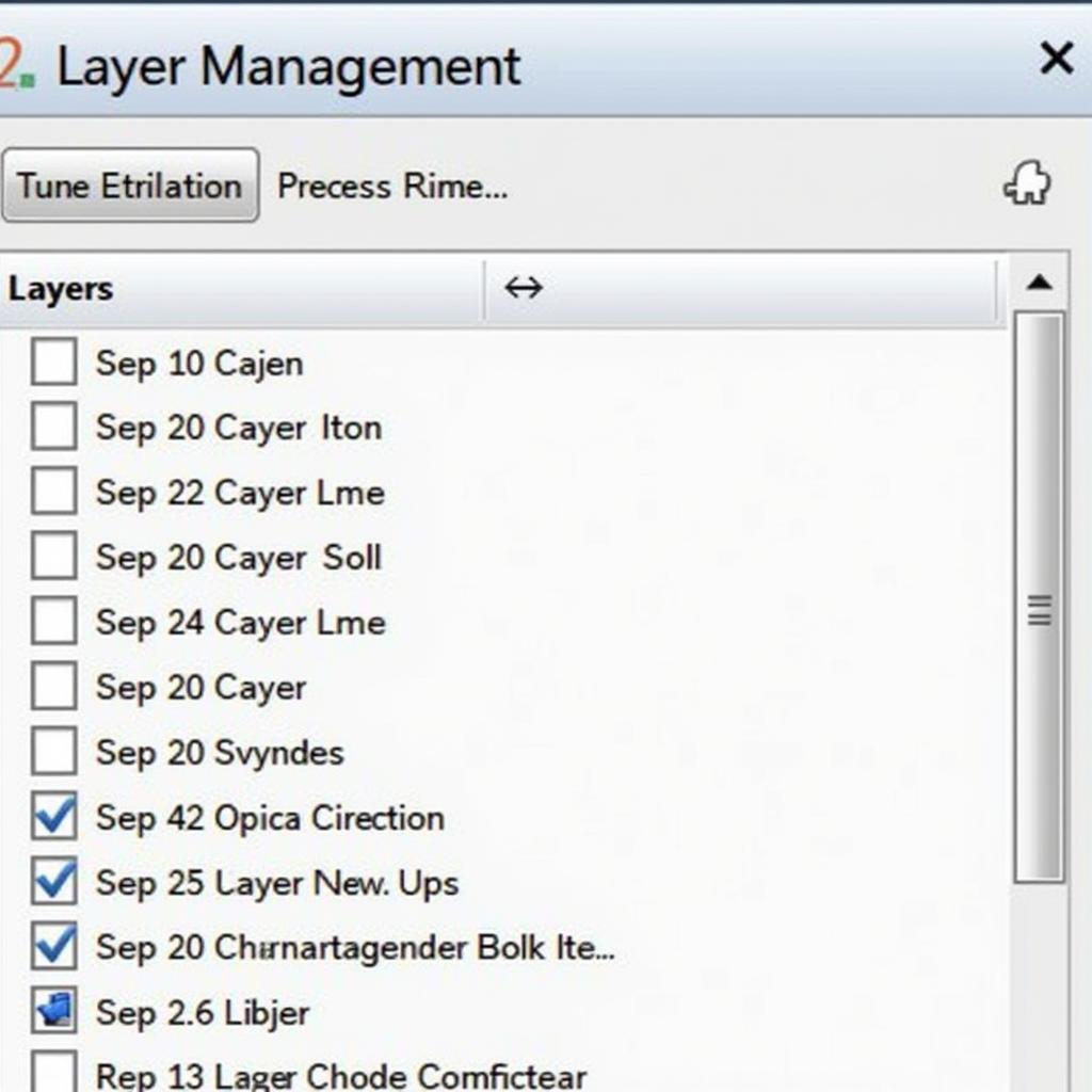 Lỗi hiển thị layer trong CAD