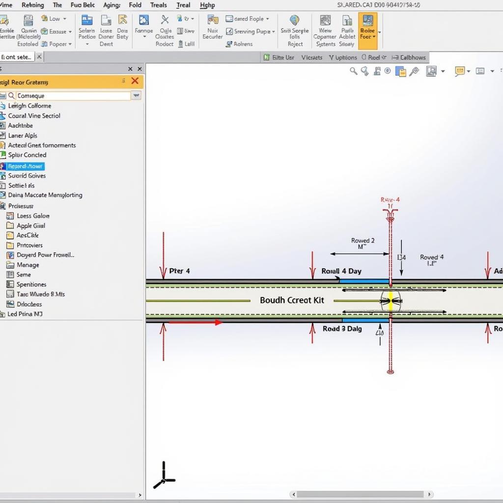 Phần mềm CAD thiết kế mặt cắt đường