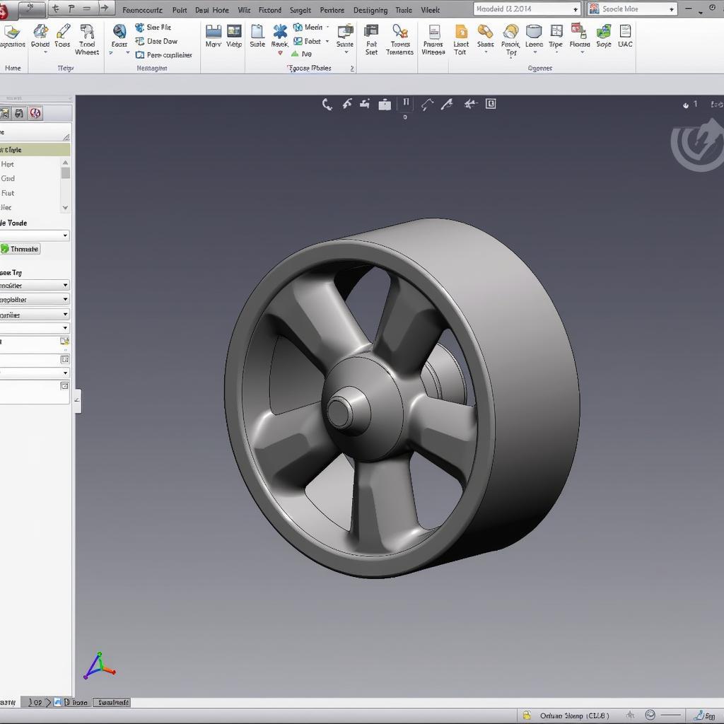 Phần mềm vẽ CAD bánh xe đẩy bê tông