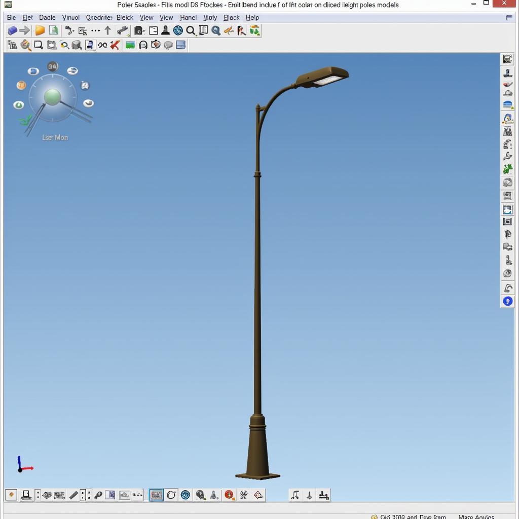 3D Lighting Pole Design Software