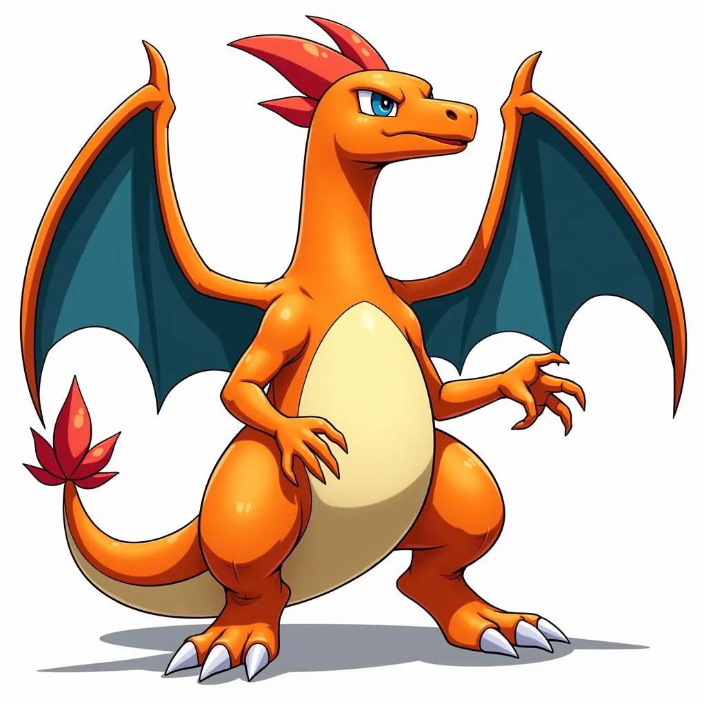 Pokemon Mega Charizard X hoàn thiện với màu sắc rực rỡ